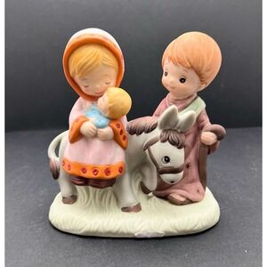 HOMCO Christmas Décor Mary Joseph & Baby Jesus Figurine 5608 Vintage‎